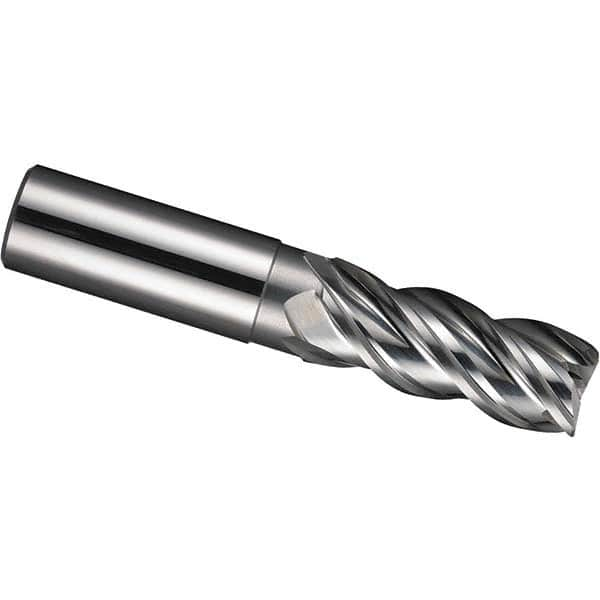 SGS - 10mm, 1.575" LOC, 0.394" Shank Diam, 3.15" OAL, 4 Flute, Solid Carbide Square End Mill - Exact Industrial Supply