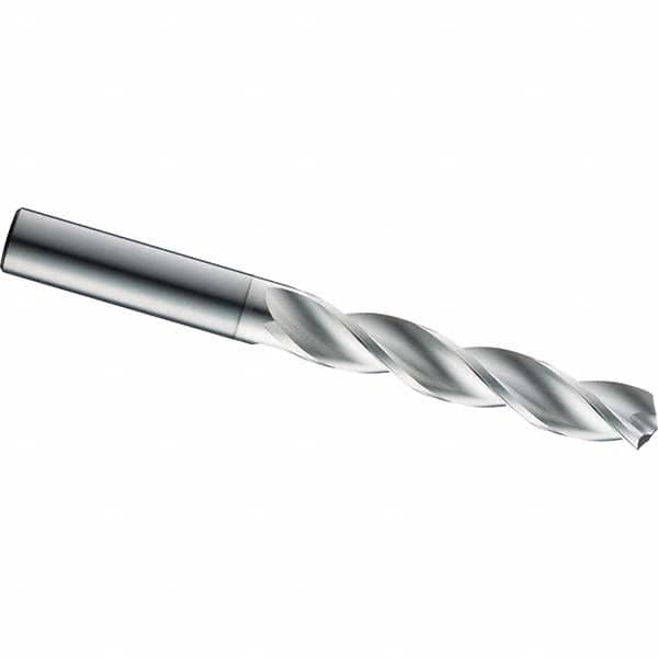 SGS - 8.6mm 124° Spiral Flute Solid Carbide Screw Machine Drill Bit - Exact Industrial Supply