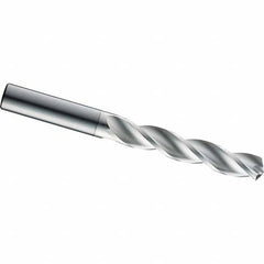 SGS - 10mm 124° Spiral Flute Solid Carbide Screw Machine Drill Bit - Exact Industrial Supply