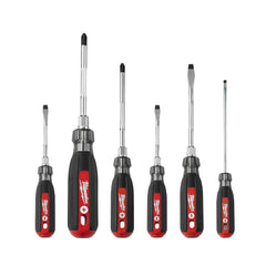 Screwdriver Set: 6 Pc, Phillips & Slotted Includes #1 x 3 Phillips, #2 x 4″ Phillips, #3 x 6″ Phillips, 1/4 x 4 Slotted, 3/16 x 6″ Slotted, 5/16 x 6″ Slotted Screwdriver