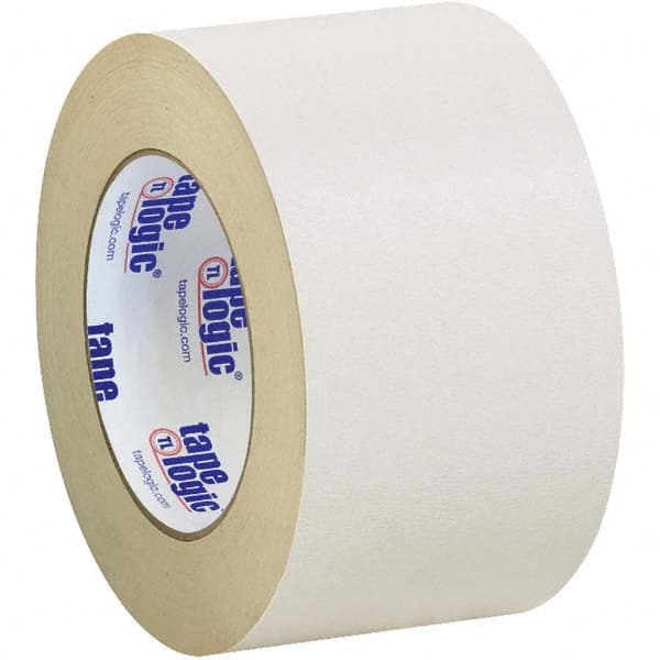 Tape Logic - Pack of (3), 36 Yd Rolls 3" Tan Crepe Paper Masking Tape - Exact Industrial Supply