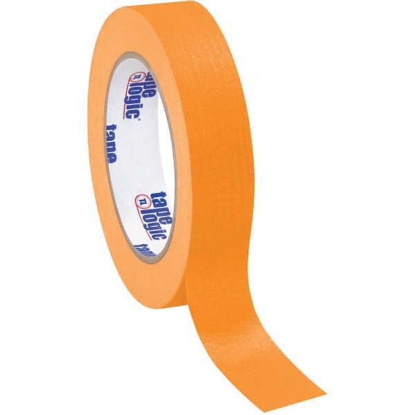 Tape Logic - Pack of (12), 60 Yd Rolls 1" Orange Crepe Paper Masking Tape - Exact Industrial Supply