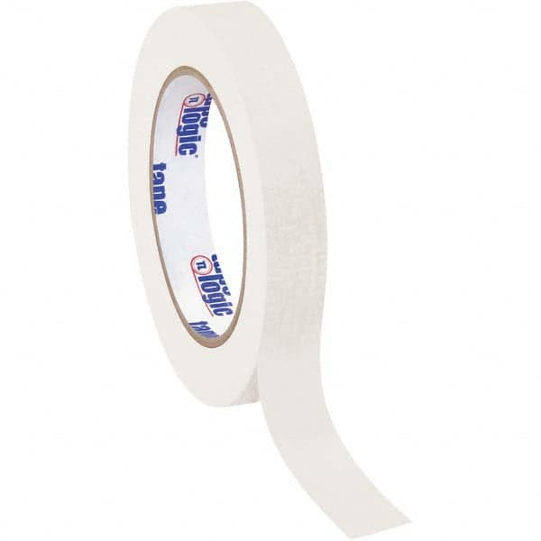 Tape Logic - Pack of (12), 60 Yd Rolls 3/4" White Crepe Paper Masking Tape - Exact Industrial Supply