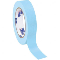 Tape Logic - Pack of (12), 60 Yd Rolls 1" Light Blue Crepe Paper Masking Tape - Exact Industrial Supply