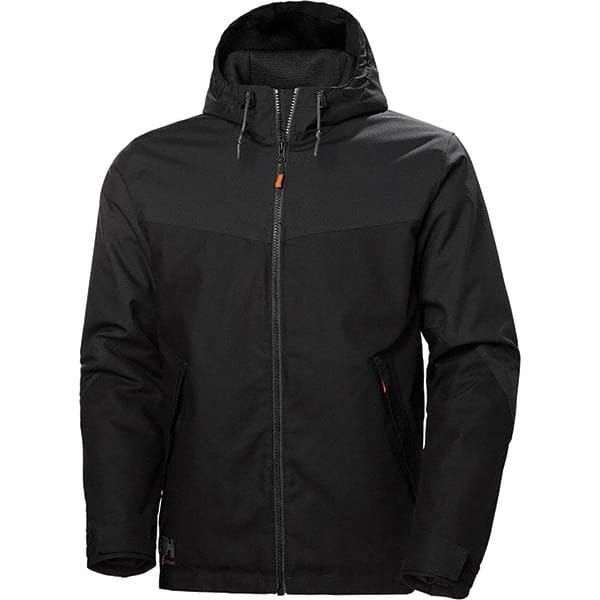 Helly Hansen - Size 2XL Black Water Resistant & Cold Weather Jacket - Exact Industrial Supply