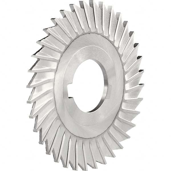 Side Chip Saw: 5″ Blade Dia, 1/4″ Blade Thickness, 1-1/4″ Arbor Hole Dia, 40 Teeth, High Speed Steel Uncoated, Straight Tooth