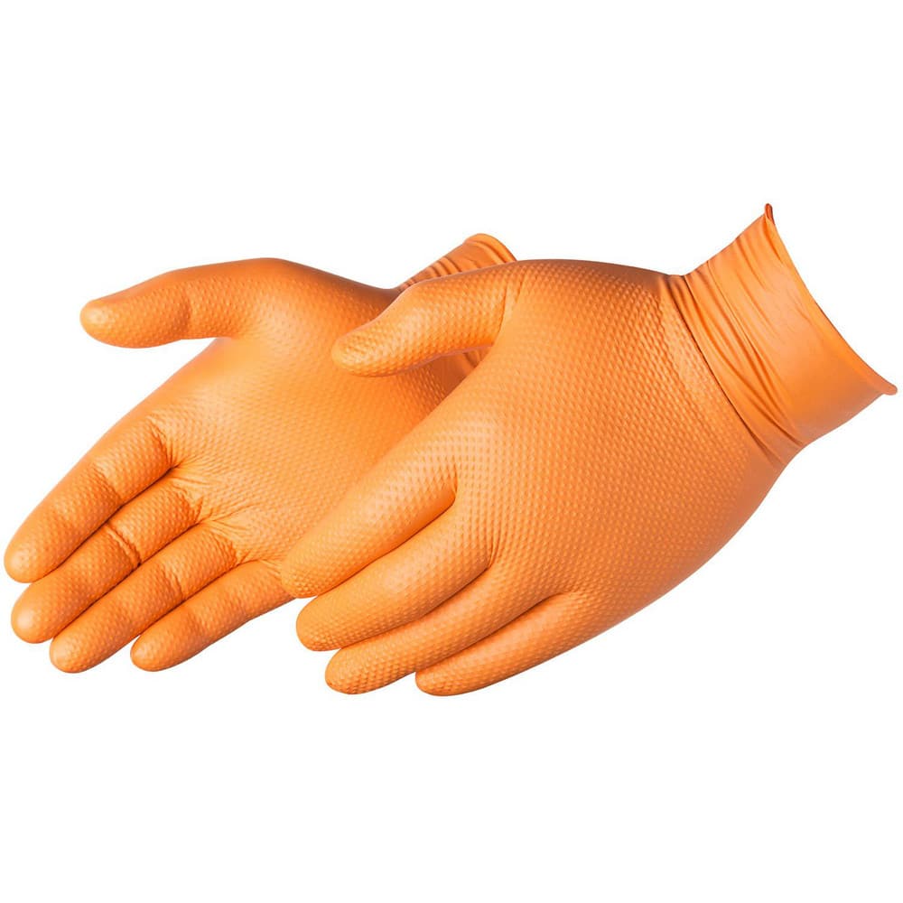 Disposable/Single Use Gloves; Primary Material: Nitrile; Coating Material: Nitrile; Length (Inch): 9-1/2; Powdered: No; Thickness Range: 7 mil and Thicker; Thickness (mil): 8.0000; Grip Surface: Diamond Textured; Men's Size: 2X-Large; Women's Size: 2X-Lar