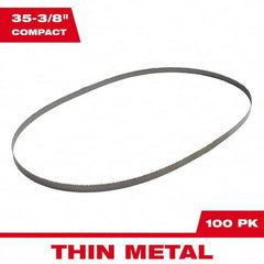 Milwaukee Tool - 35-3/8" x 1/2" x 0.02" 18 TPI Bi-Metal Portable Band Saw Blade - Exact Industrial Supply