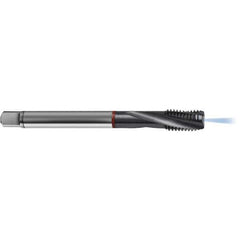 Guhring - 5/16-18 UNC 3 Flute 2BX Bottoming Spiral Flute Tap - High Speed Steel, TiCN Finish, 3.5433" OAL, Right Hand Flute, Right Hand Thread, H5/H6, Series 4375 - Exact Industrial Supply