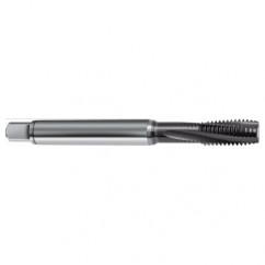 M6x0.50 4HX 3-Flute Cobalt Semi-Bottoming 10 degree Spiral Flute Tap-TiAlN - Exact Industrial Supply