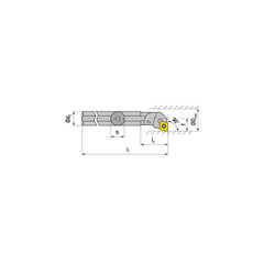 Indexable Boring Bar:  A12K SCFCL 06,  16.00 mm Min Bore,  12.00 mm Shank Dia,  90.00&deg N/A Steel 125.0000″ OAL,  Screw Clamping,