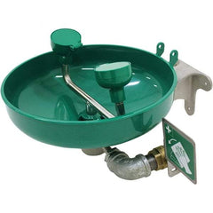 Haws - 15" Wide, Wall Mount, Plastic Bowl, Eyewash Station - 5 GPM Flow Rate - Exact Industrial Supply