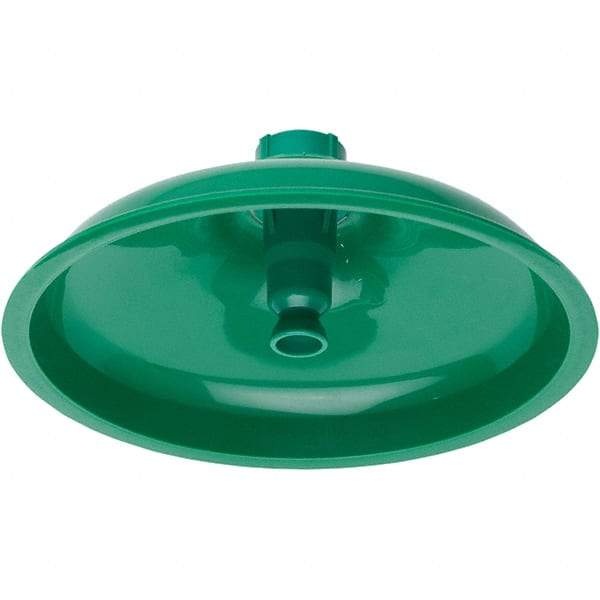 Haws - 11" Long x 11" Wide x 4" High, Plastic Plumbed Wash Station Showerhead - Green Matting - Exact Industrial Supply