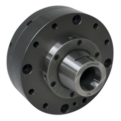 Lathe Collet Chucks; Collet System: 5C; Actuator Type: Foot Pedal; Lever; Air; Overall Length (Inch): 4-1/4; Chuck Diameter (Decimal Inch): 6.4370; Overall Length (Decimal Inch): 4.2500; Nose Diameter (Decimal Inch - 4 Decimals): 2.1220; Projection (Decim