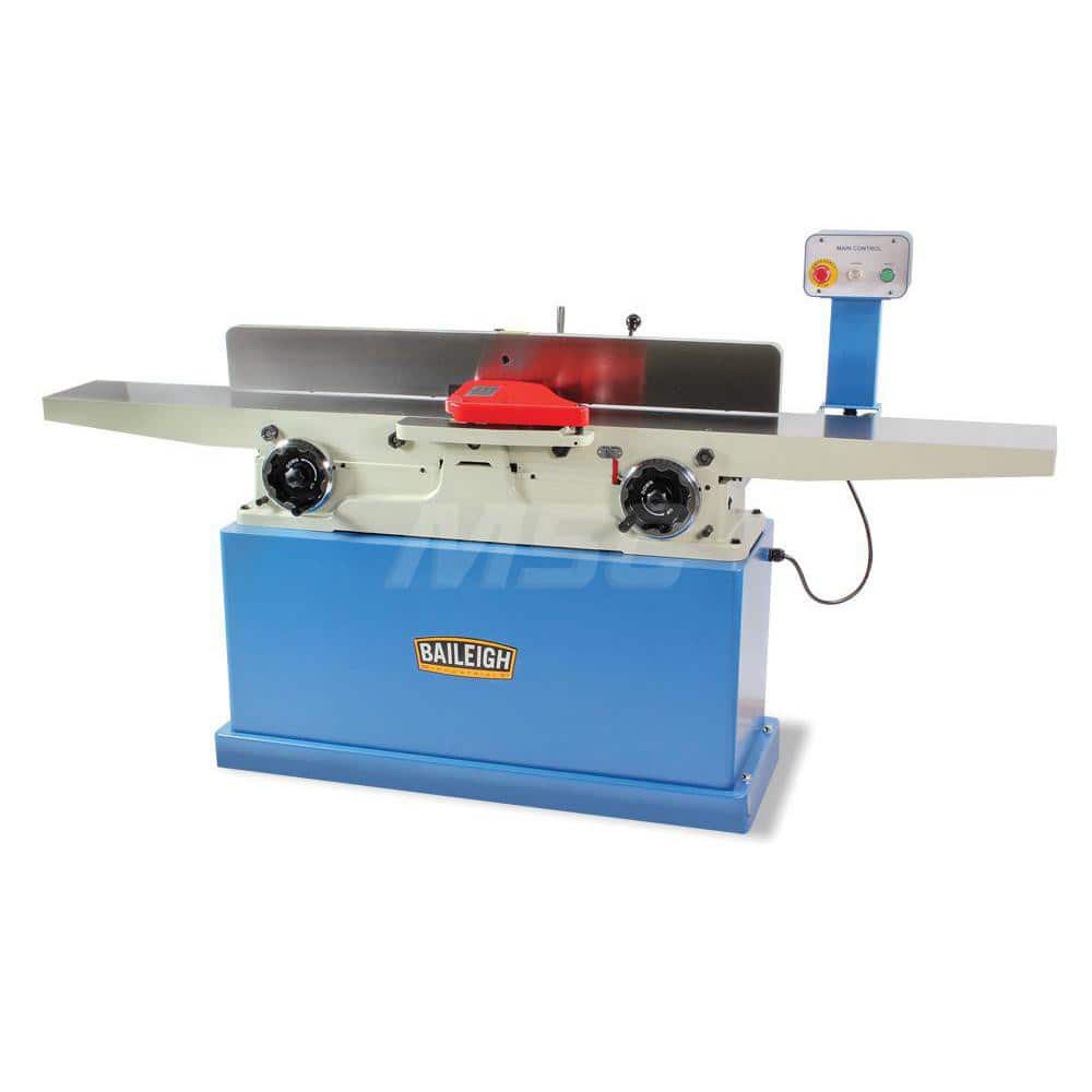 Jointers; Maximum Cutting Width (Inch): 8; Maximum Cutting Depth (Inch): 1/8; Cutter Head Speed (RPM): 5000.00; Table Length (Inch): 83; Voltage: 220; Horsepower (HP): 3; Phase: 1; Fence Length (Inch): 48; Fence Height (Inch): 5-1/2; Maximum Rabbeting Cap