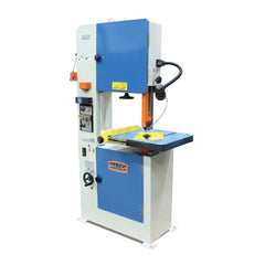 Vertical Bandsaw: Variable Speed Pulley Drive, 10″ Height Capacity 1 Phase, 20″ Table Length, 21″ Table Width