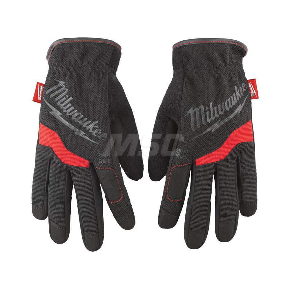 General Purpose Gloves: Size M, Polyester-Lined Black, Smooth Grip