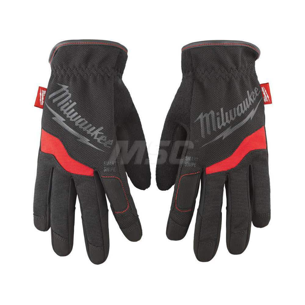 General Purpose Gloves: Size S, Polyester-Lined Black, Smooth Grip