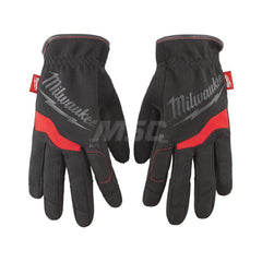 General Purpose Gloves: Size XL, Polyester-Lined Black, Smooth Grip