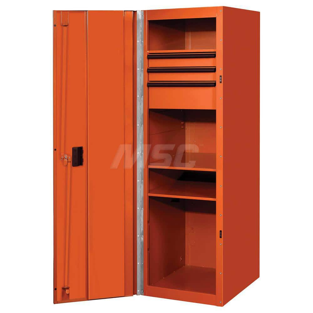 Bases & Risers & Add-Ons; Type: Side Locker; For Use With: RX723019RCBLBK; RX723001HCBLBK; Width (Inch): 64.75; Depth (Inch): 32.75; Number Of Drawers: 3.000; Height (Inch): 28.75; For Use With: RX723019RCBLBK; RX723001HCBLBK; Color: Trim Black; Cabinet O