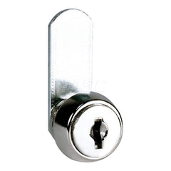 Camlocks, Side Latches & Pawl Latches; Lock Type: 4-Cam Locks all Openings Lock; Standard; All Purpose Cam Lock; Standard Cam Locks; Body Diameter: 0.7500; Body Diameter: .75; Key Type: Keyed Different; Maximum Thickness: 3/32; Fastening Style: Nut; Camlo