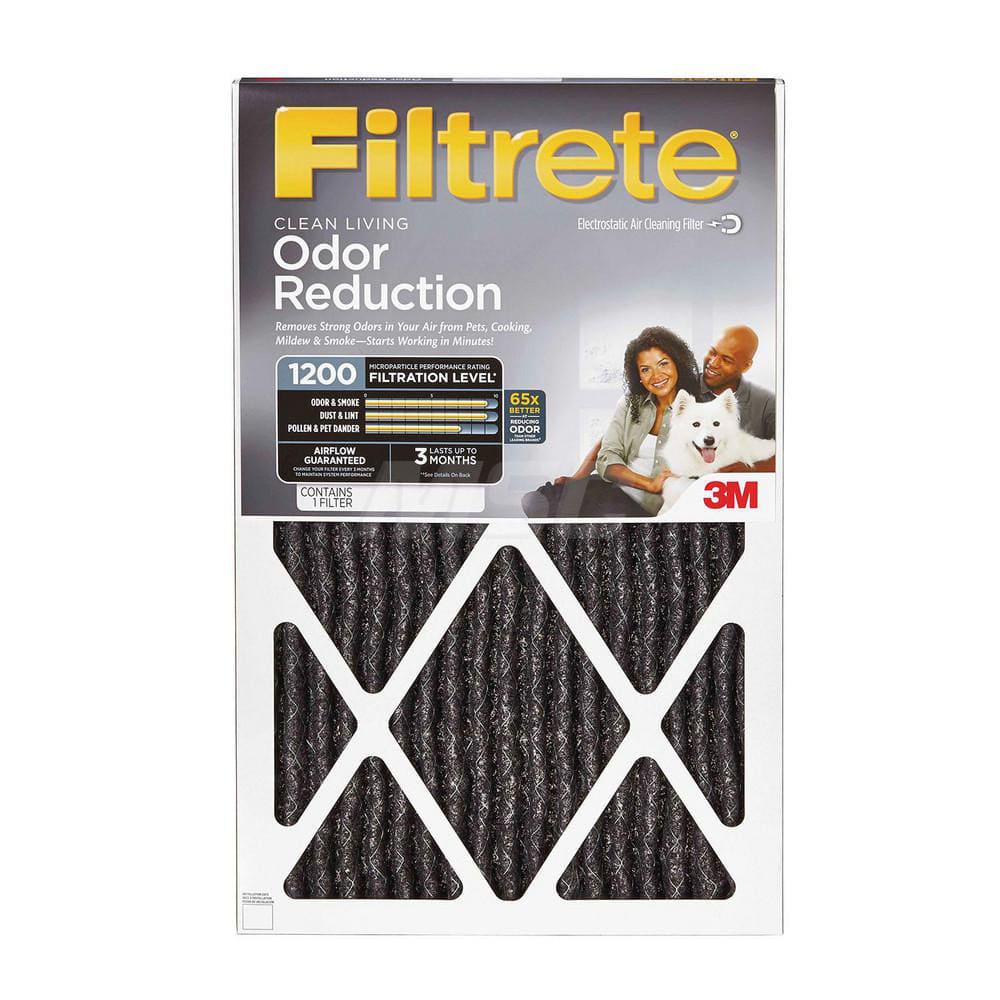 Pleated Air Filter: 14 x 30 x 1″, MERV 11, 88% Efficiency Polypropylene