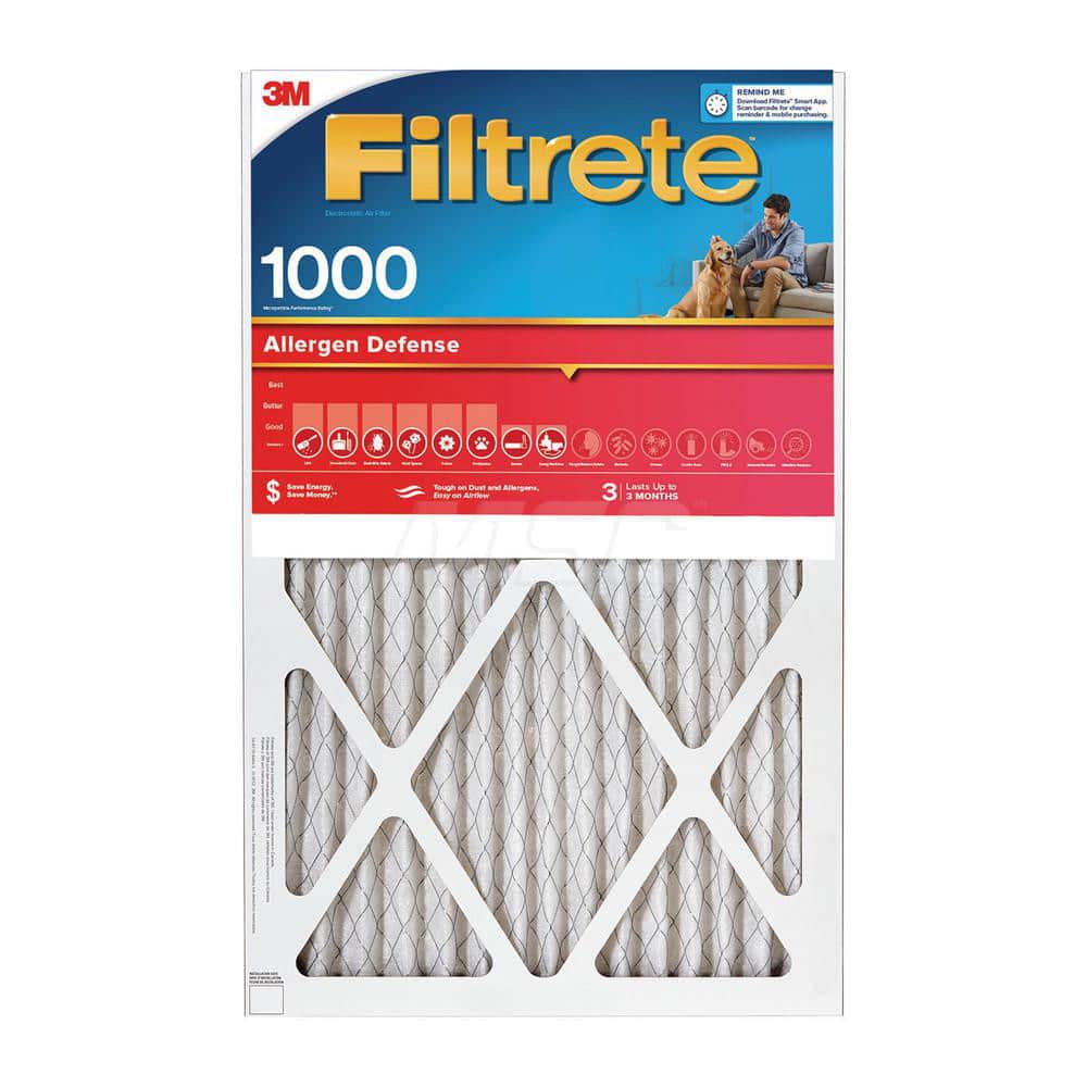 Pleated Air Filter: 20 x 30 x 1″, MERV 11, 88% Efficiency Polypropylene