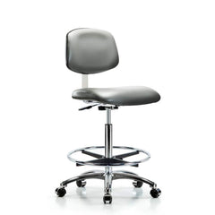 Task Chair: Vinyl, Sterling