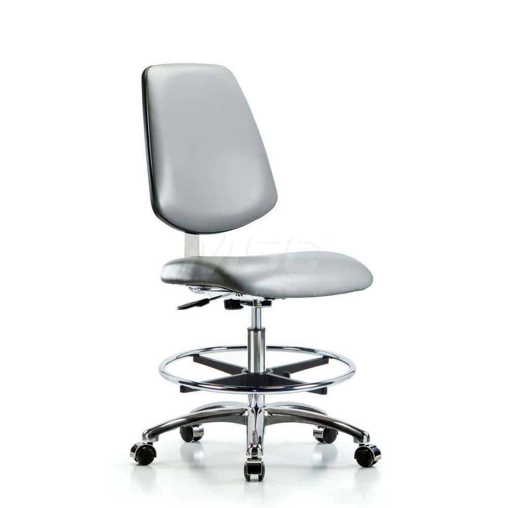 Task Chair: Vinyl, Sterling