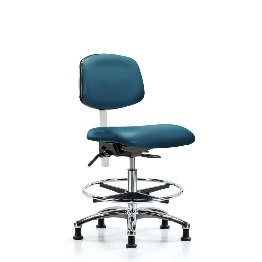 Task Chair: Vinyl, Marine Blue