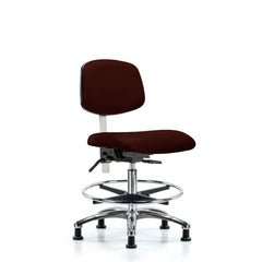 Task Chair: Vinyl, Burgundy