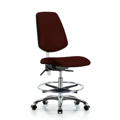 Task Chair: Vinyl, Burgundy