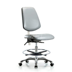 Task Chair: Vinyl, Sterling