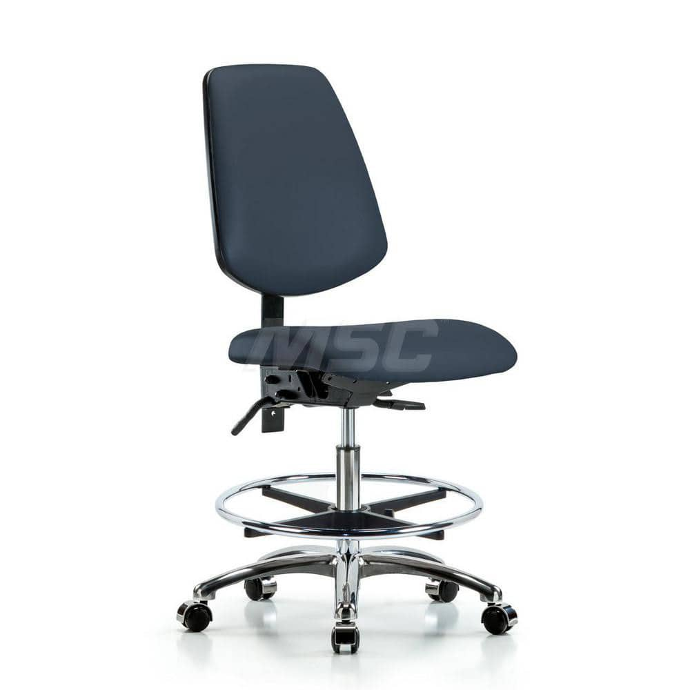 Task Chair: Vinyl, Imperial Blue