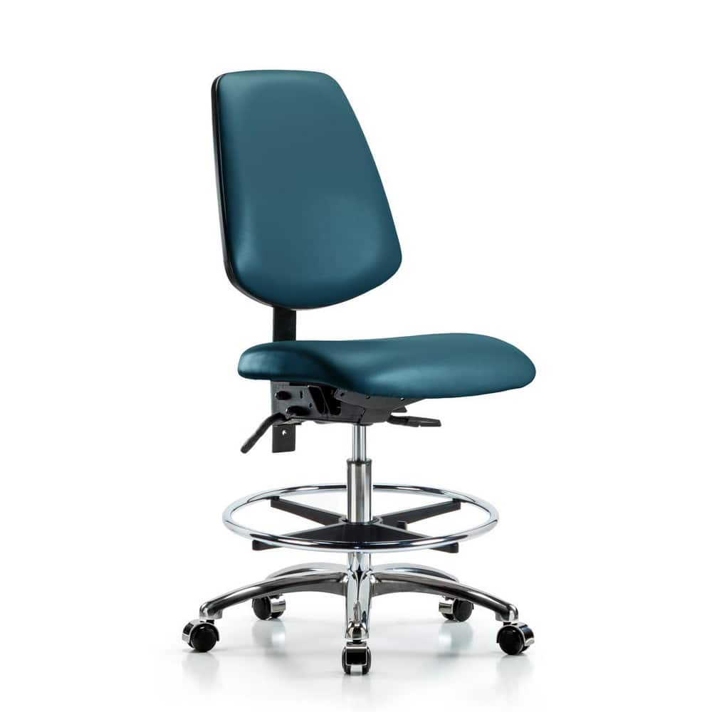 Task Chair: Vinyl, Marine Blue