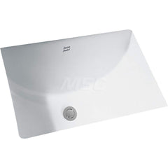 Sinks; Type: Undermount Sink; Outside Length: 23-5/8; Outside Width: 16-5/8; Outside Height: 8-1/4; Inside Length: 21-1/16; Inside Width: 14; Depth (Inch): 6; Number of Compartments: 1.000; Includes Items: Undermount Sink; Mounting Kit; Material: Vitreous