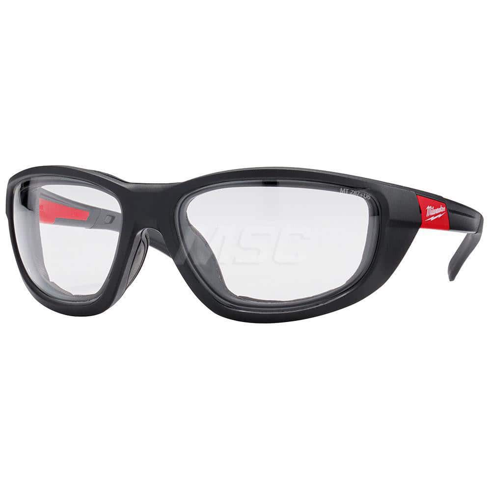 Safety Glass: Anti-Fog & Anti-Scratch, Plastic, Gray Lenses, Full-Framed Black Frame, Traditional