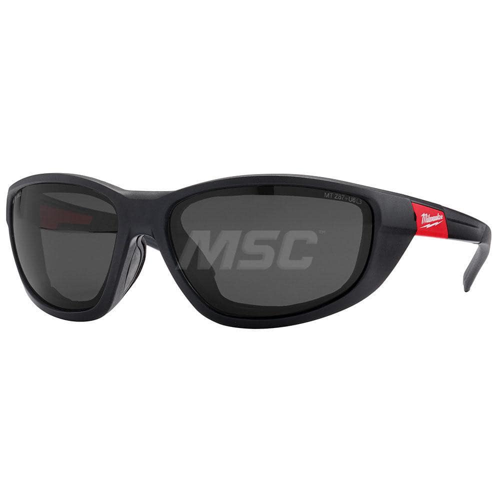 Safety Glass: Anti-Fog & Anti-Scratch, Plastic, Clear Lenses, Full-Framed Black Frame, Traditional