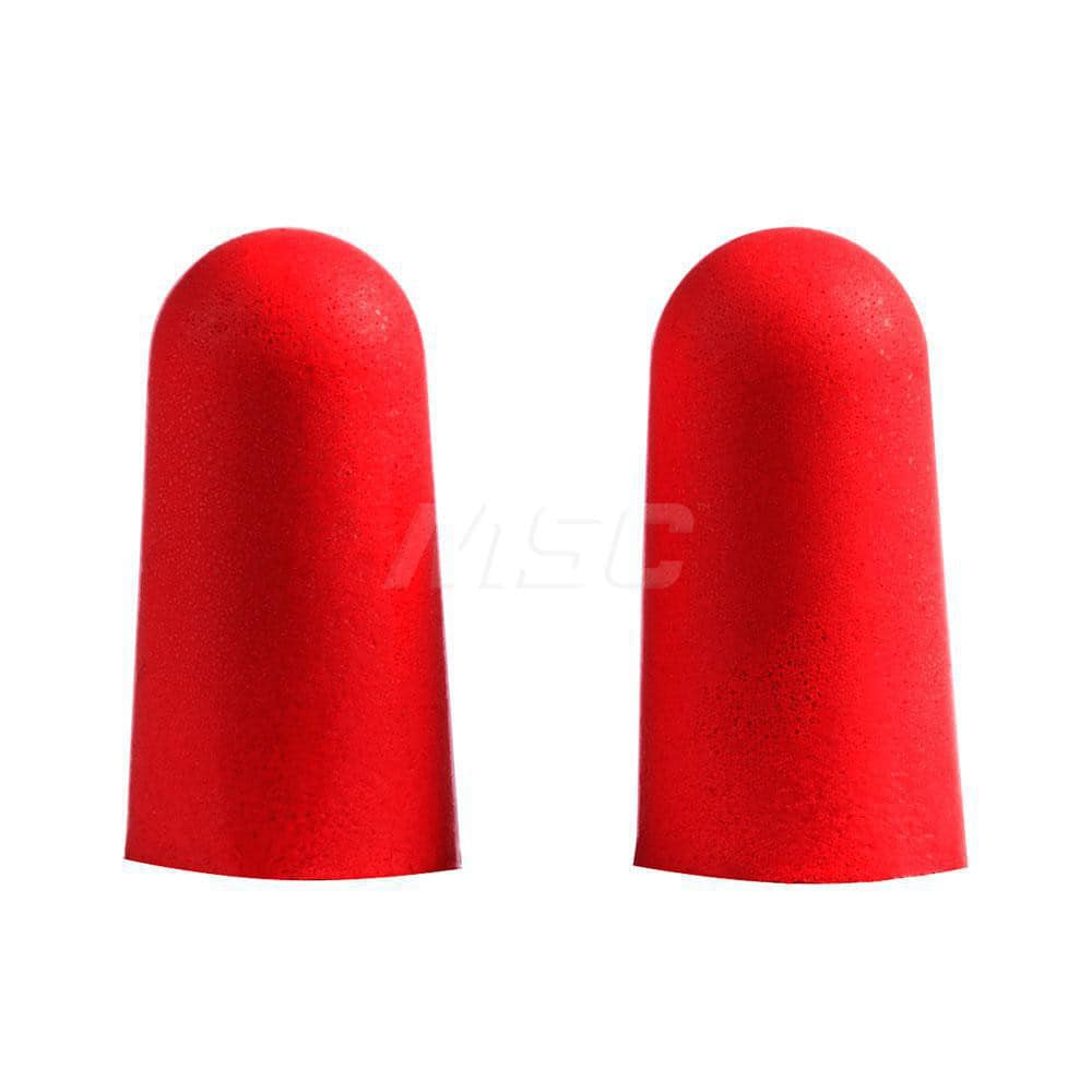 Earplug: 32dB, Foam, Cone, Roll Down, Uncorded Red