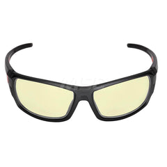 Safety Glass: Anti-Fog & Anti-Scratch, Plastic, Yellow Lenses, Full-Framed Black Frame, Traditional