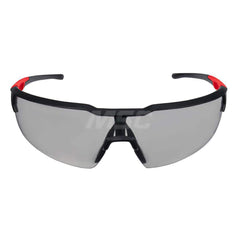 Safety Glass: Anti-Fog & Anti-Scratch, Plastic, Gray Lenses, Half-Framed Black Frame, Traditional