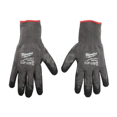 Cut, Puncture & Abrasive-Resistant Gloves: Size 2XL, ANSI Cut A5, ANSI Puncture 0, Nitrile, Nylon Gray, Palm & Fingers Coated, Nitrile Lined, Nylon Back, Smooth Grip, ANSI Abrasion 4