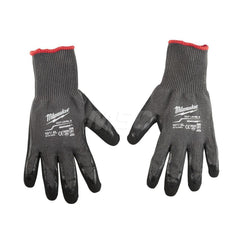 Cut, Puncture & Abrasive-Resistant Gloves: Size XL, ANSI Cut A5, ANSI Puncture 0, Nitrile, Nylon Red & Black, Palm & Fingers Coated, Nitrile Lined, Nylon Back, Smooth Grip, ANSI Abrasion 0