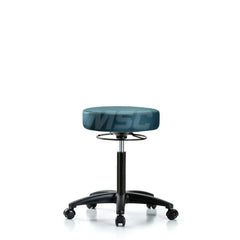 Lab Stool: Vinyl, 25″ Seat Width, 25″ Seat Depth Round Height