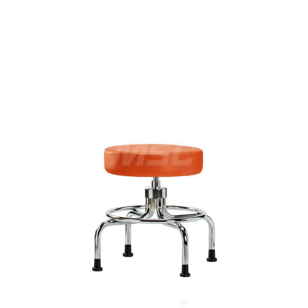 Lab Stool: Vinyl, 25″ Seat Width, 25″ Seat Depth Round Height