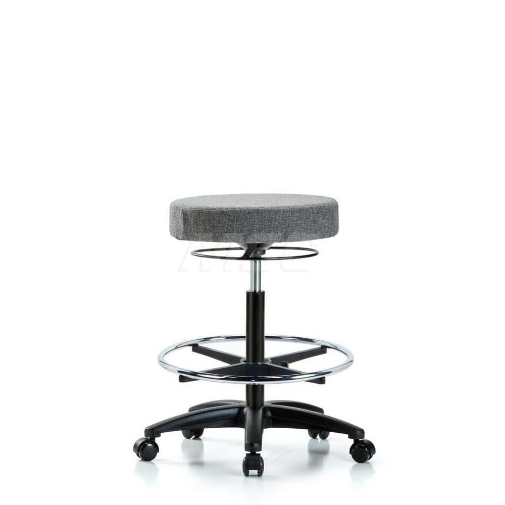 Adjustable Height Swivel Stool: Olefin, 24″ Seat Width, 24″ Seat Depth Round Height