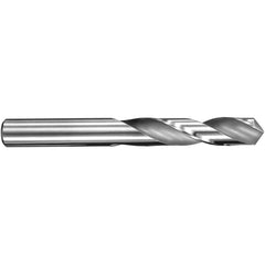 2.9 mm Dia. × 2.9 mm Shank × 16 mm Flute Length × 46 mm OAL, 3xD, 145°, Uncoated, 2 Flute, External, Round Solid Carbide Drill - Exact Industrial Supply