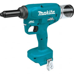 Makita - Cordless Riveters Fastener Type: Cordless Electric Riveter Closed End Rivet Capacity: All up to 3/16 - Exact Industrial Supply