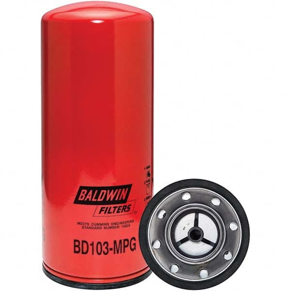 Baldwin Filters - 2-1/4 Thread 11-13/32" OAL x 4-21/32" OD Automotive Oil Filter - Exact Industrial Supply