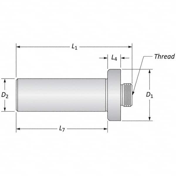 Allied Machine and Engineering - Boring Head Arbors, Shanks & Adapters Shank Type: Straight Shank Mount Type: Threaded Mount - Exact Industrial Supply